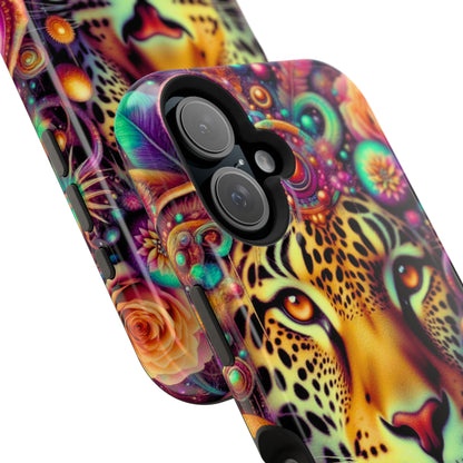 Leopard Psychedelic Phone Case — Vibrant Impact-Resistant iPhone Cover