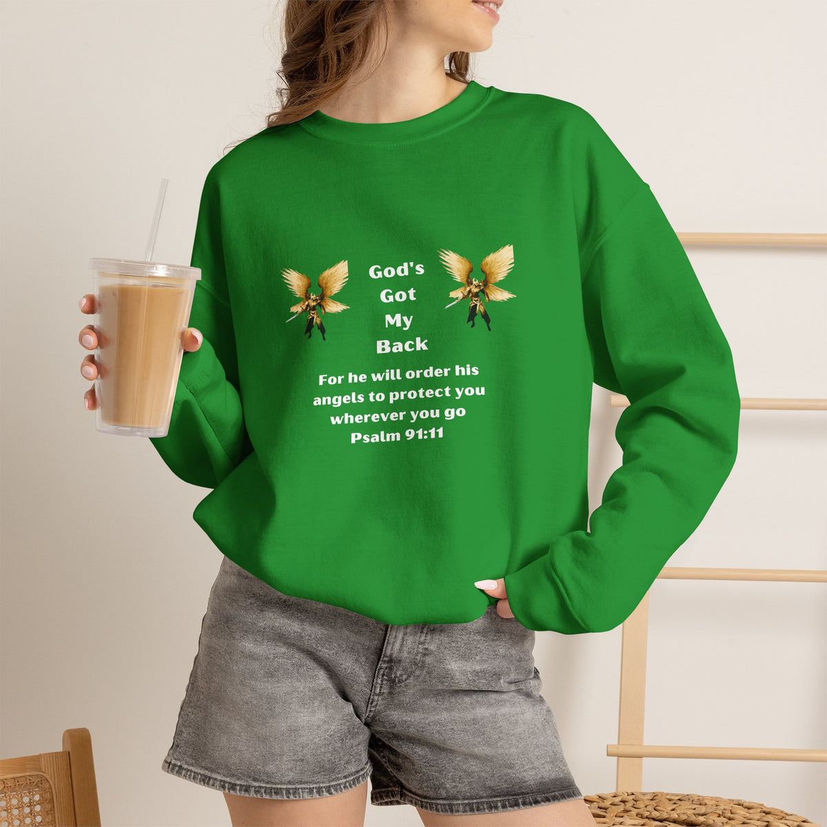 God's Got  My Back Crewneck Sweatshirt