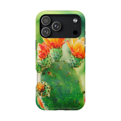 Cactus Bloom Phone Case — Impact-Resistant Floral iPhone Cover