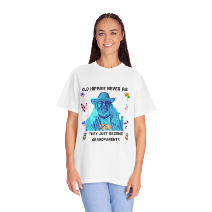 Hippie Grandparent T-Shirt — 'Mark Your Transition from Young Hippie to Hippie Grandparent'
