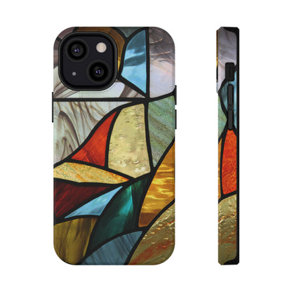 Stained Glass Impact Phone Case — Colorful Mosaic Protective Cover