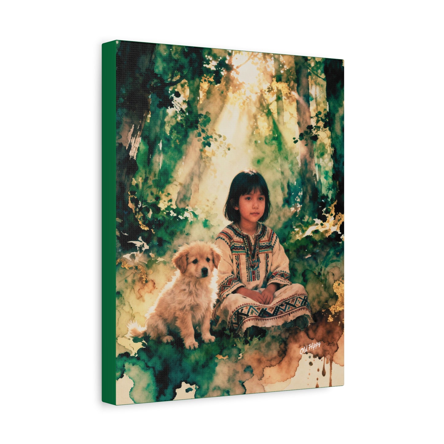 Reflections with a Friend AI Canvas by Old Hippy