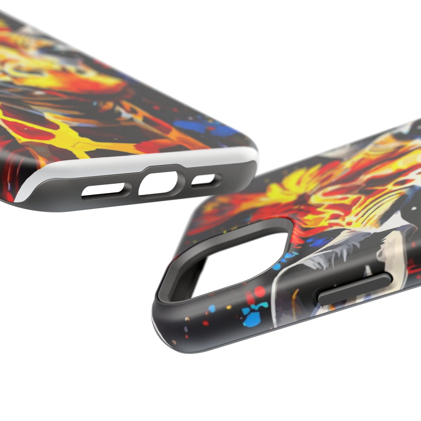 Funky Giraffe Art Impact-Resistant Phone Case —