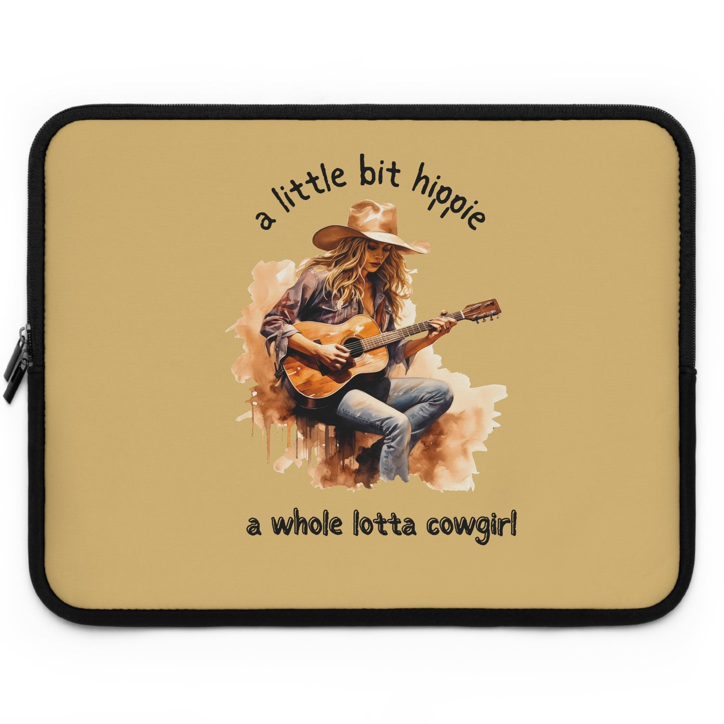 Cowgirl Hippie Laptop Sleeve — "a little bit hippie, a whole lotta cowgirl" Protective Case