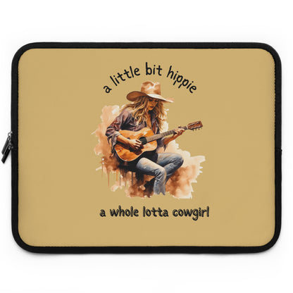 Cowgirl Hippie Laptop Sleeve — "a little bit hippie, a whole lotta cowgirl" Protective Case