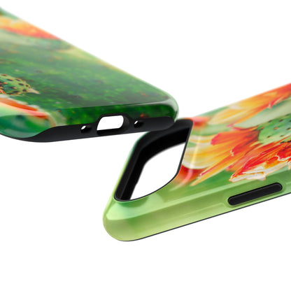 Cactus Bloom Phone Case — Impact-Resistant Floral iPhone Cover