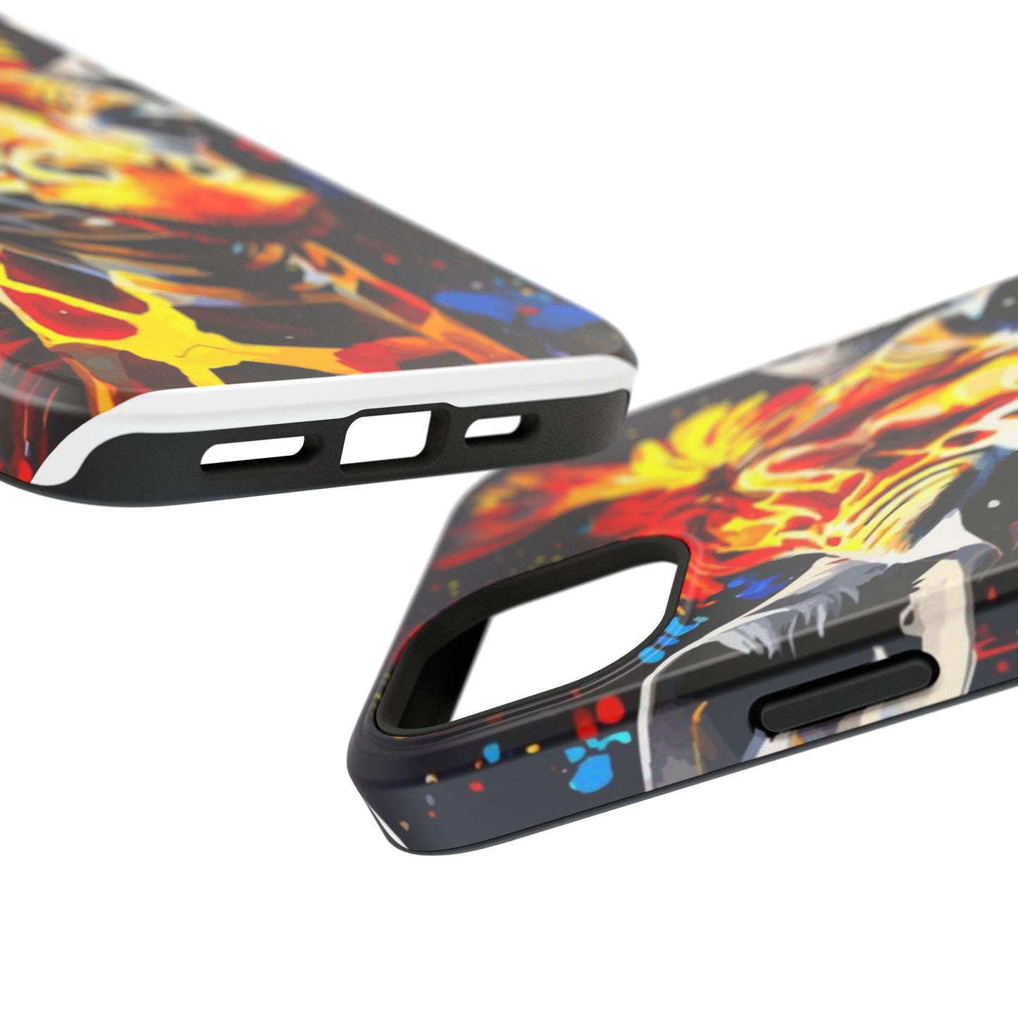 Funky Giraffe Art Impact-Resistant Phone Case —