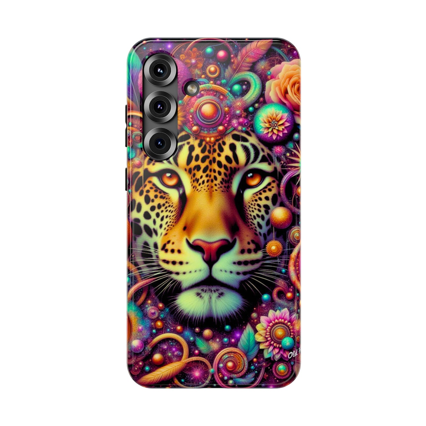 Leopard Psychedelic Phone Case — Vibrant Impact-Resistant iPhone Cover