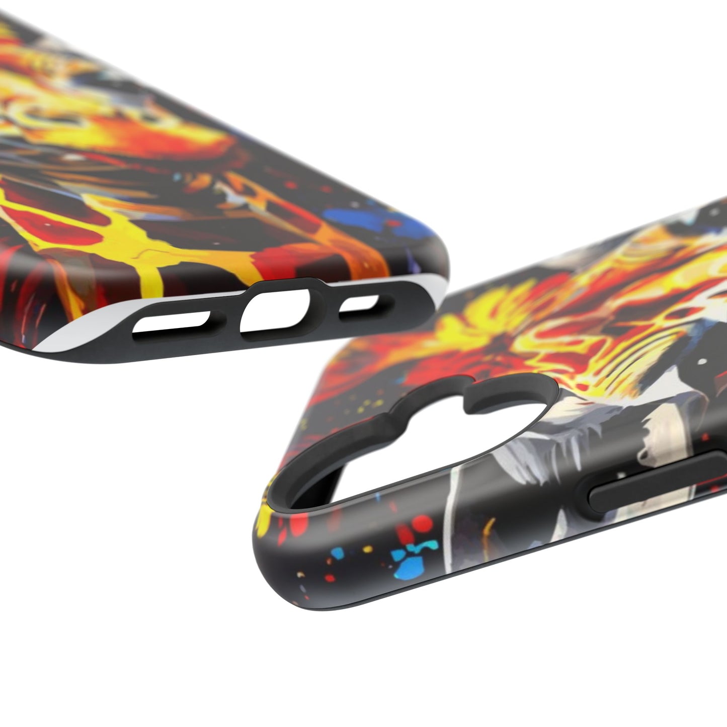 Funky Giraffe Art Impact-Resistant Phone Case —