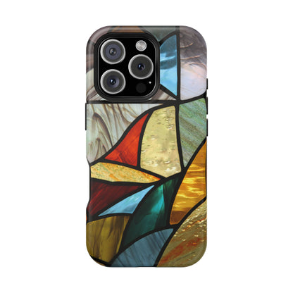 Stained Glass Impact Phone Case — Colorful Mosaic Protective Cover