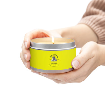 Scented Tin Candle — Bright Citrus Soy Candle from Old Hippys