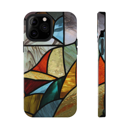 Stained Glass Impact Phone Case — Colorful Mosaic Protective Cover