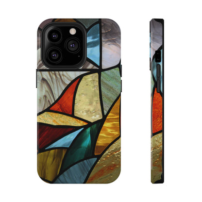Stained Glass Impact Phone Case — Colorful Mosaic Protective Cover
