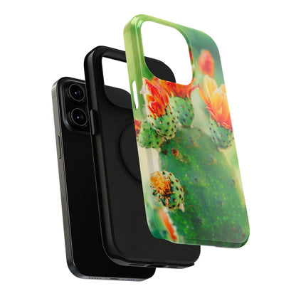 Cactus Bloom Phone Case — Impact-Resistant Floral iPhone Cover