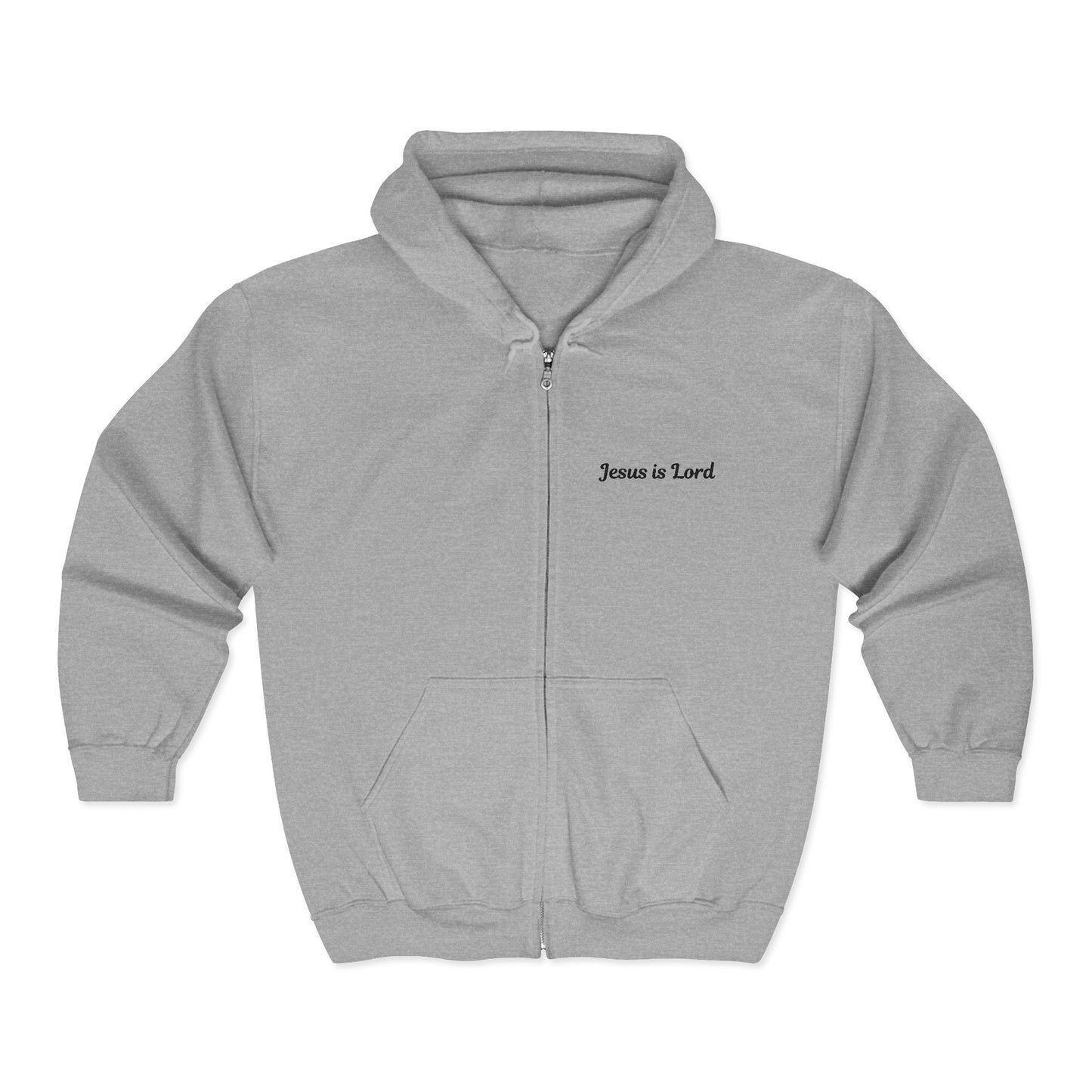 Jesus Is Lord Full-Zip Hoodie — John 3:16 Cross