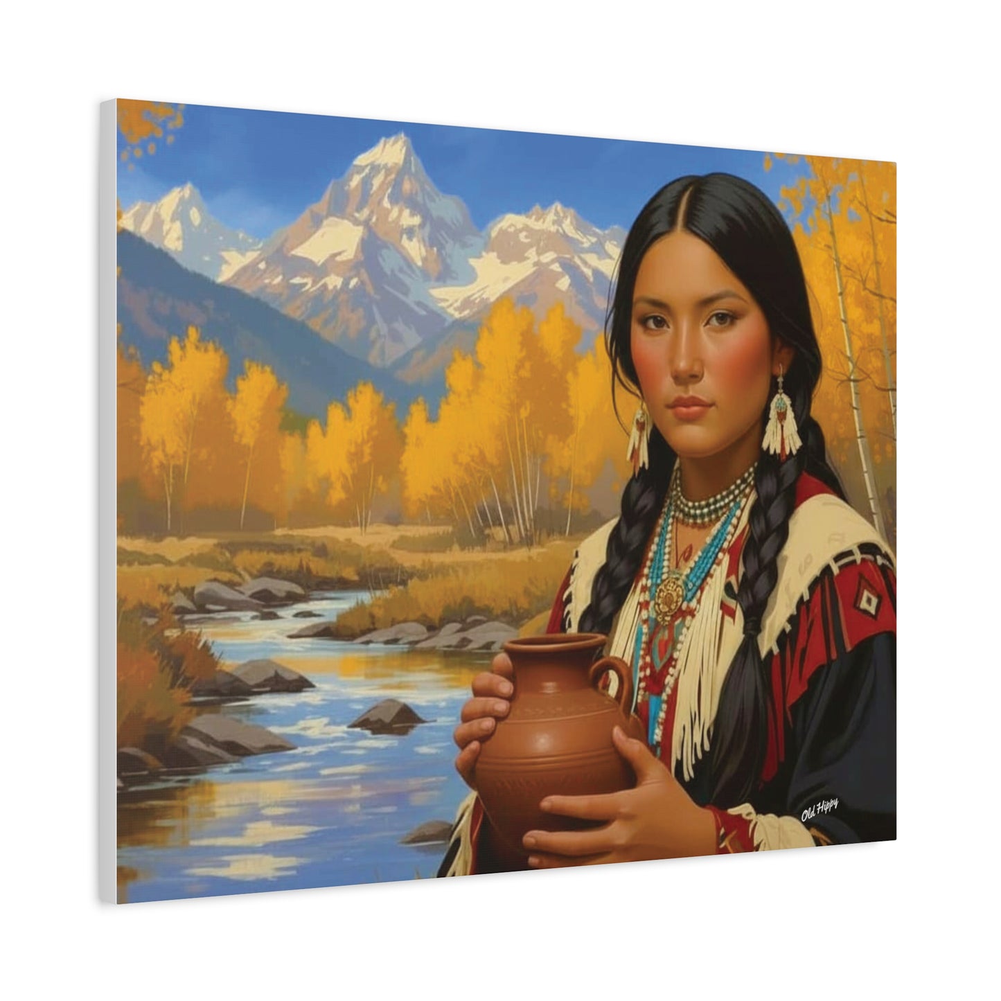 “Spirit of the Aspen Valley” — An AI-Generated Canvas by Old Hippy