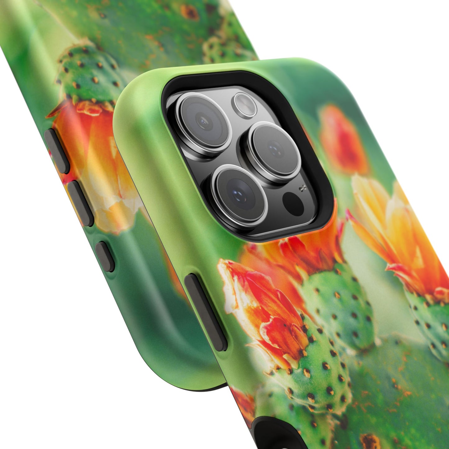 Cactus Bloom Phone Case — Impact-Resistant Floral iPhone Cover