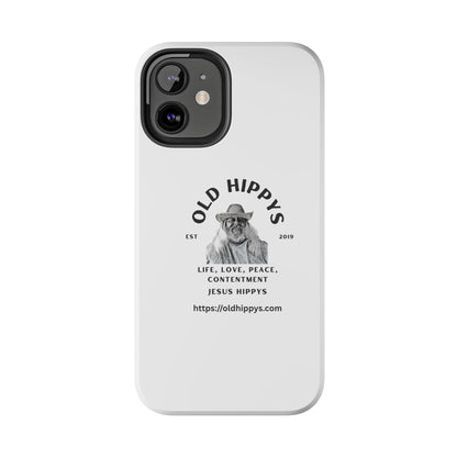 Old Hippys Phone Case — 'Life, Love, Peace, Contentment' Tough Protective Case