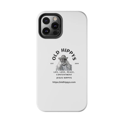 Old Hippys Phone Case — 'Life, Love, Peace, Contentment' Tough Protective Case