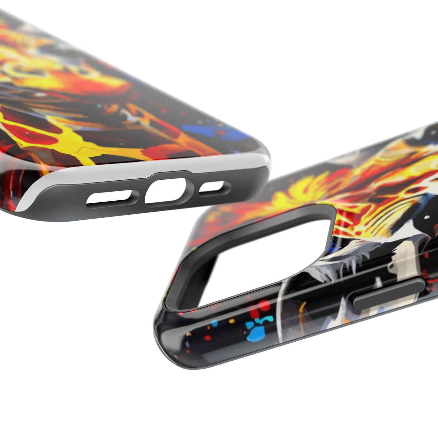 Funky Giraffe Art Impact-Resistant Phone Case —