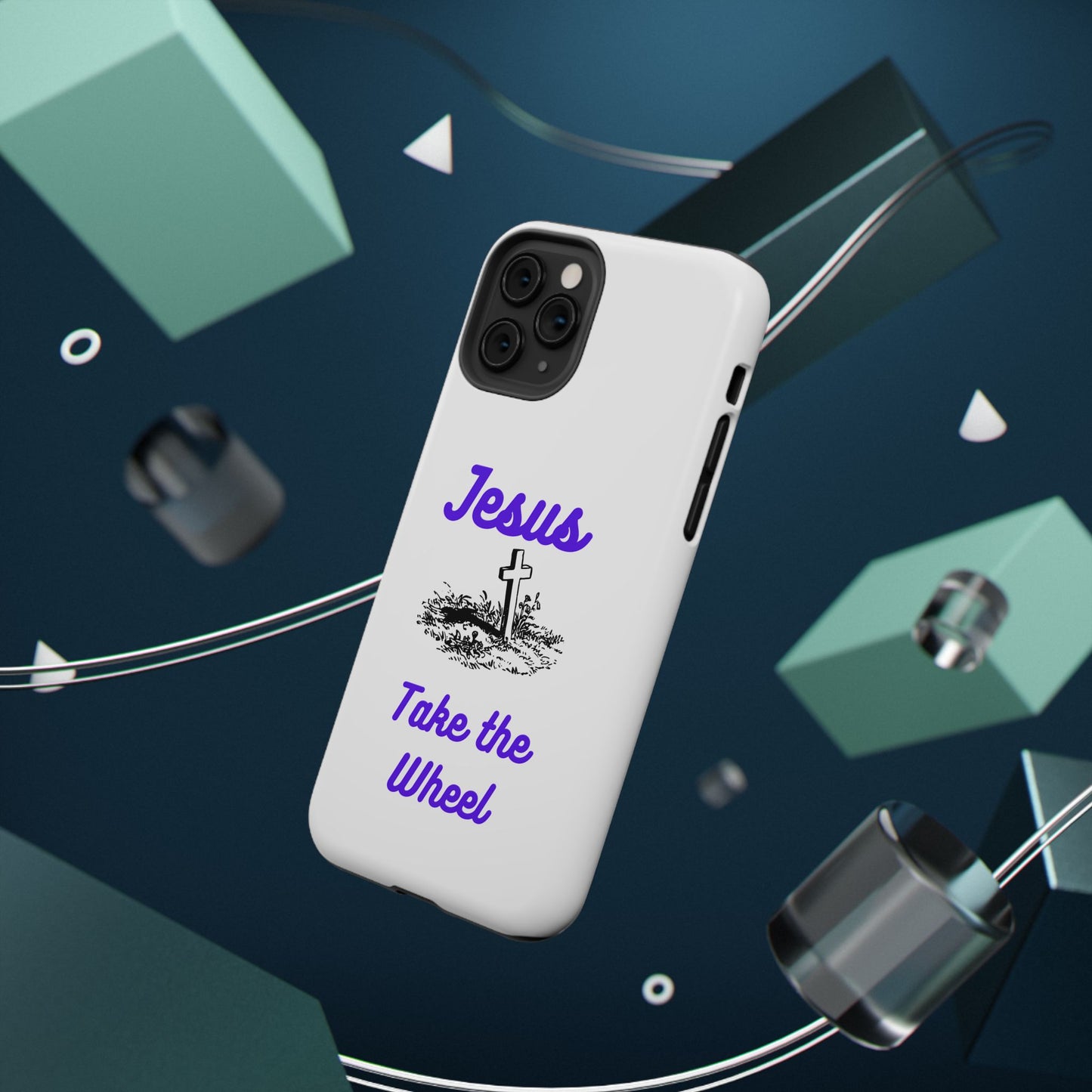 Jesus Take the Wheel Phone Case — Christian Impact-Resistant iPhone Case