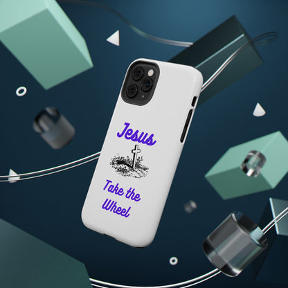 Jesus Take the Wheel Phone Case — Christian Impact-Resistant iPhone Case