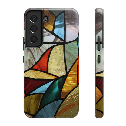 Stained Glass Impact Phone Case — Colorful Mosaic Protective Cover