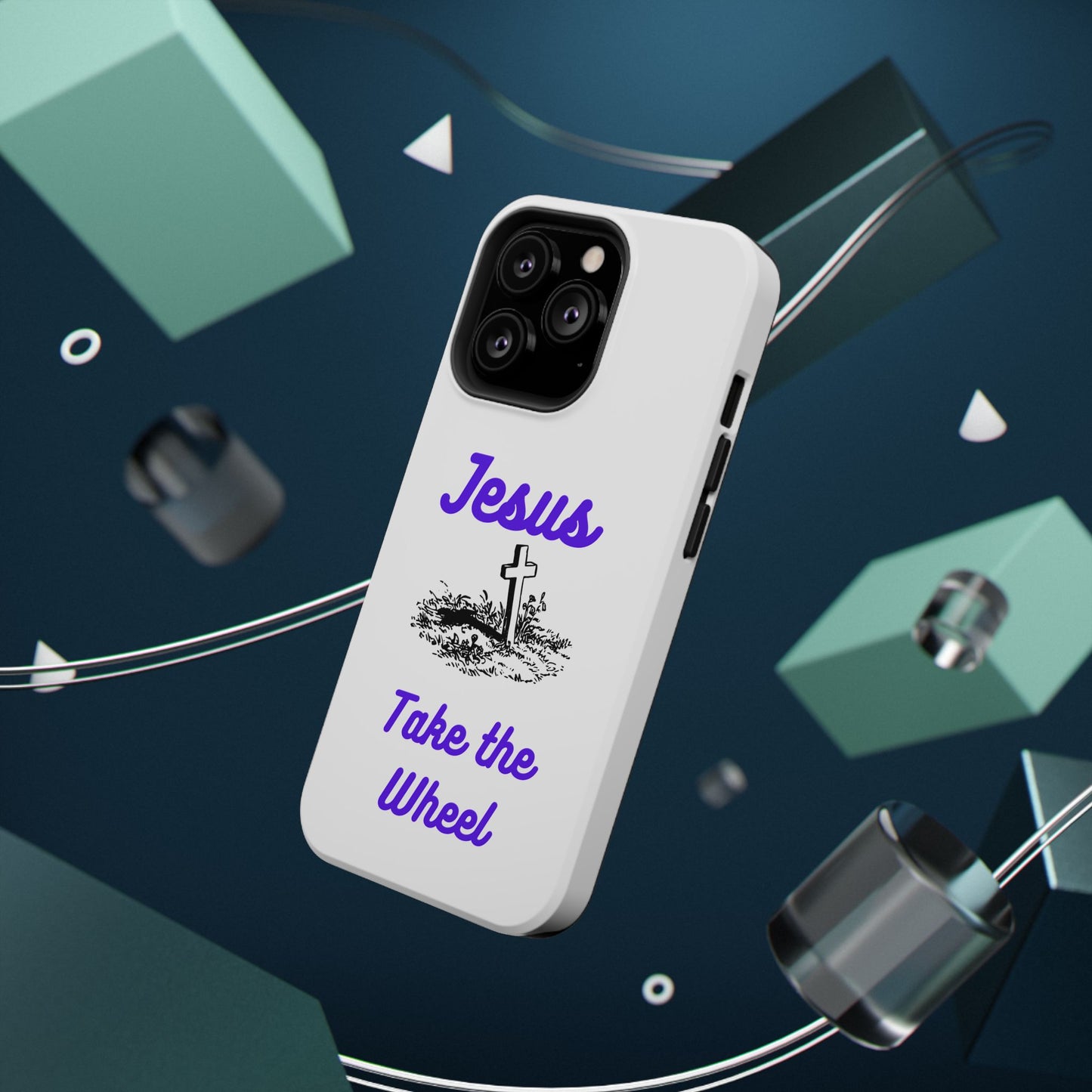 Jesus Take the Wheel Phone Case — Christian Impact-Resistant iPhone Case