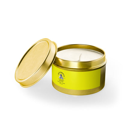 Scented Tin Candle — Bright Citrus Soy Candle from Old Hippys