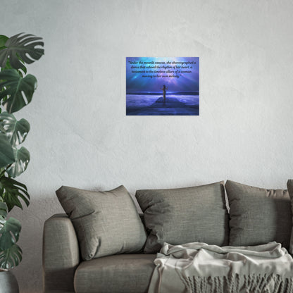 Moving to Her Own Melody Satin and Archival Matte Poster