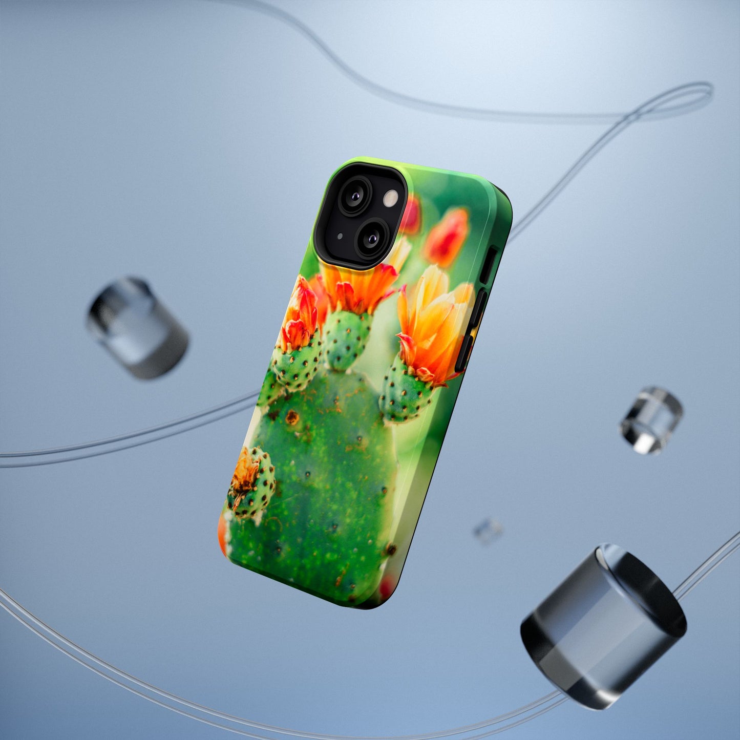 Cactus Bloom Phone Case — Impact-Resistant Floral iPhone Cover