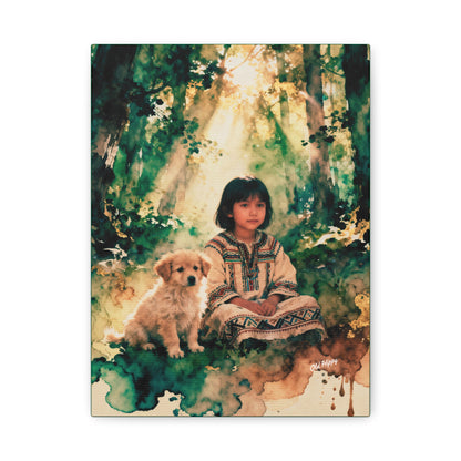 Reflections with a Friend AI Canvas by Old Hippy