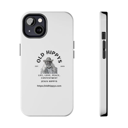 Old Hippys Phone Case — 'Life, Love, Peace, Contentment' Tough Protective Case