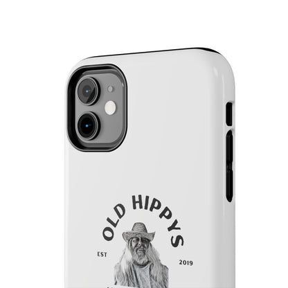 Old Hippys Phone Case — 'Life, Love, Peace, Contentment' Tough Protective Case