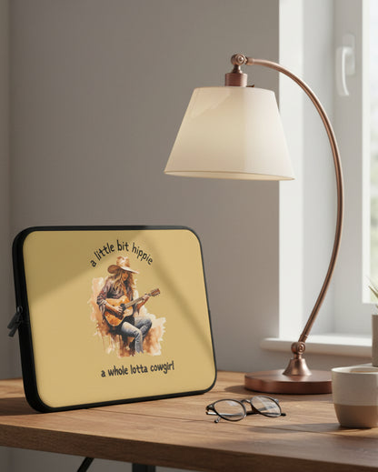 Cowgirl Hippie Laptop Sleeve — "a little bit hippie, a whole lotta cowgirl" Protective Case