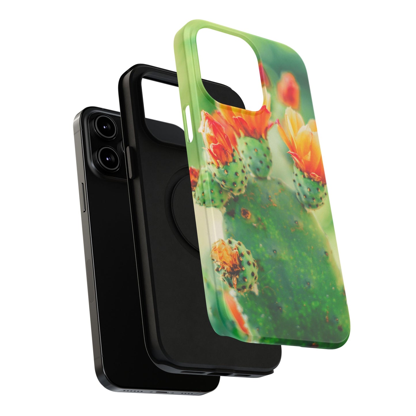 Cactus Bloom Phone Case — Impact-Resistant Floral iPhone Cover