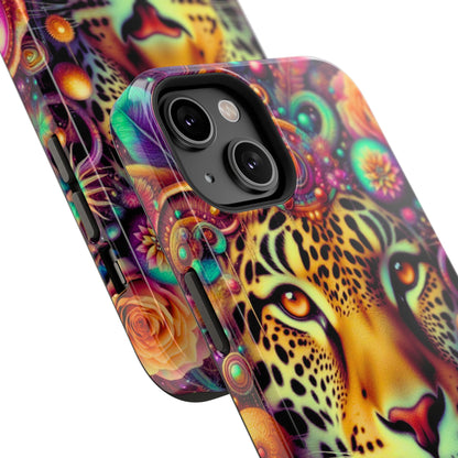 Leopard Psychedelic Phone Case — Vibrant Impact-Resistant iPhone Cover