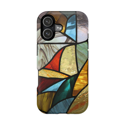 Stained Glass Impact Phone Case — Colorful Mosaic Protective Cover