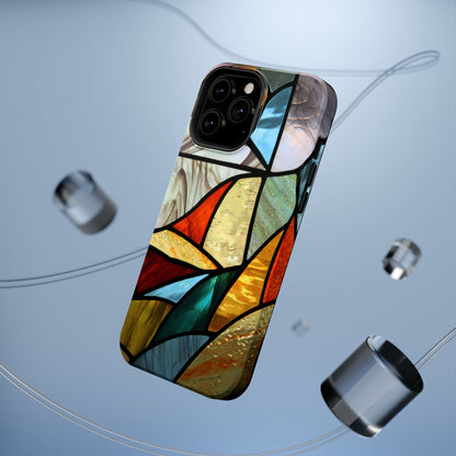 Stained Glass Impact Phone Case — Colorful Mosaic Protective Cover