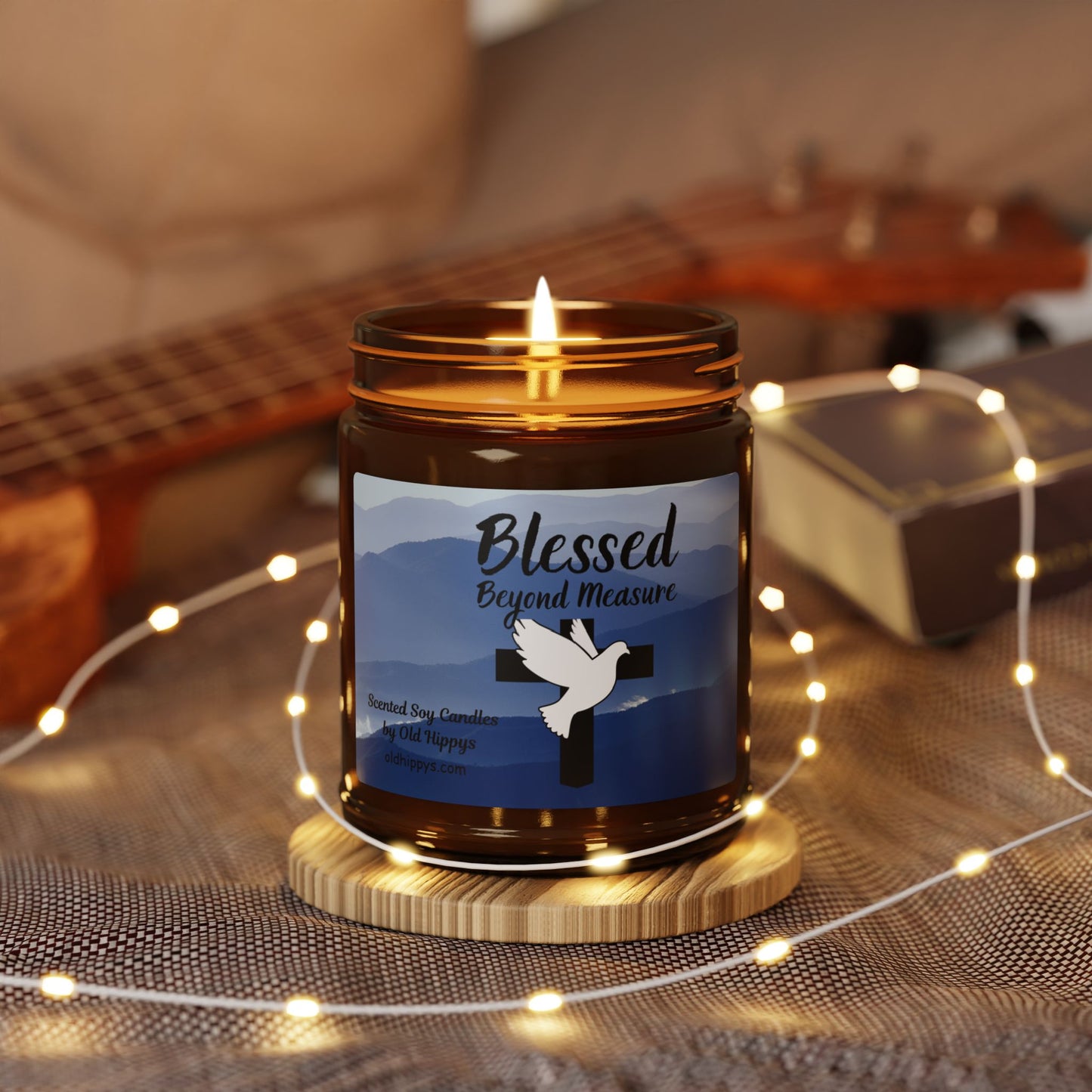 Blessed Beyond Measure Scented Soy Candle — Amber Jar