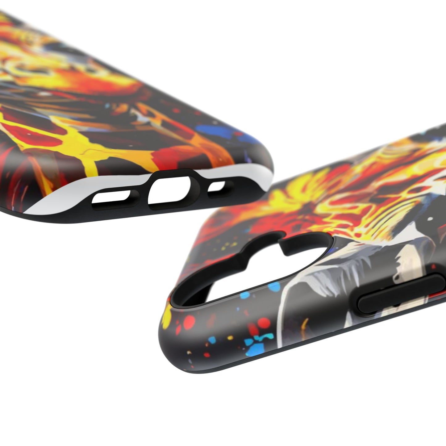 Funky Giraffe Art Impact-Resistant Phone Case —