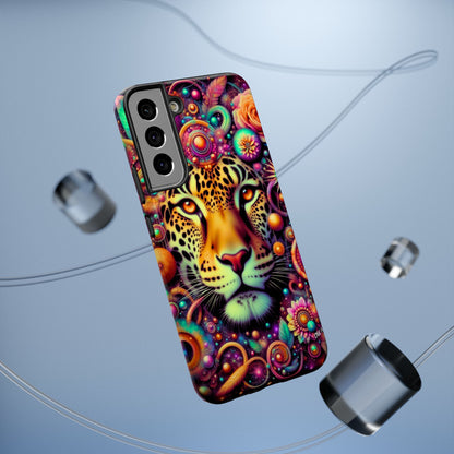 Leopard Psychedelic Phone Case — Vibrant Impact-Resistant iPhone Cover