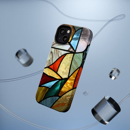 Stained Glass Impact Phone Case — Colorful Mosaic Protective Cover