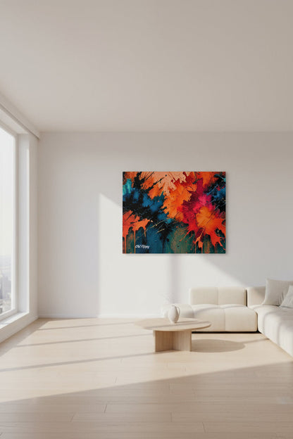When Love Feels Like Leaving Abstract Canvas Art