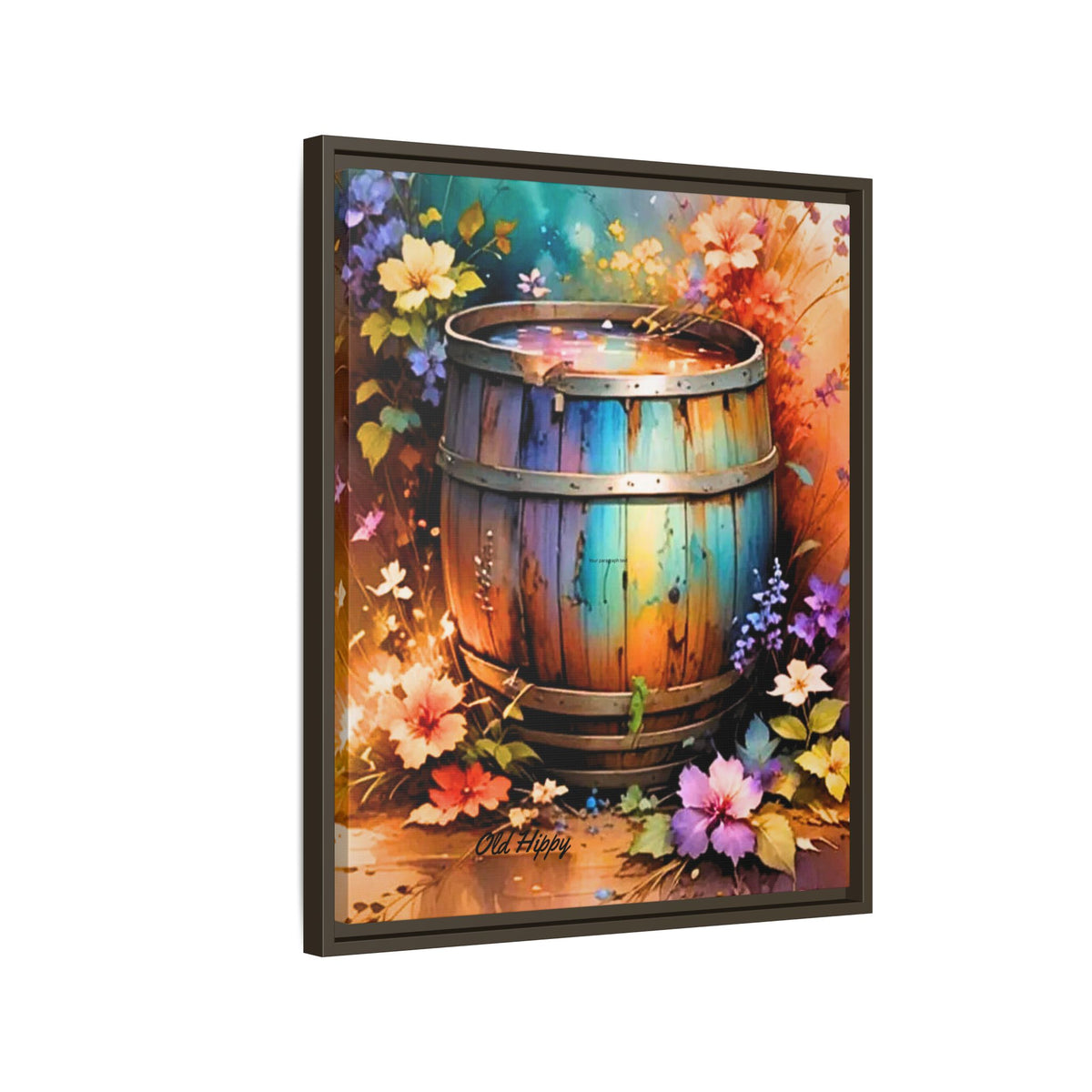 "The Barrel of Forgotten Wishes" Framed Canvas Wall Art