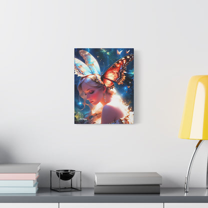 “Butterfly Angel” – Ethereal Fantasy Portrait Canvas