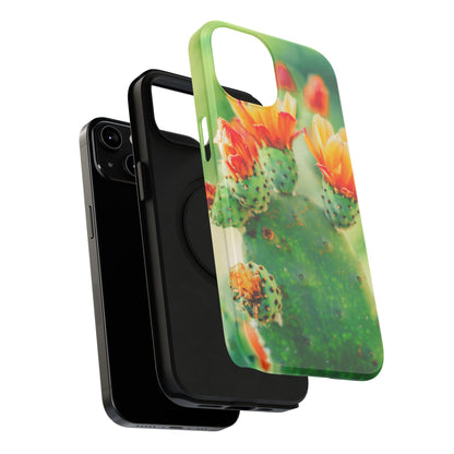 Cactus Bloom Phone Case — Impact-Resistant Floral iPhone Cover