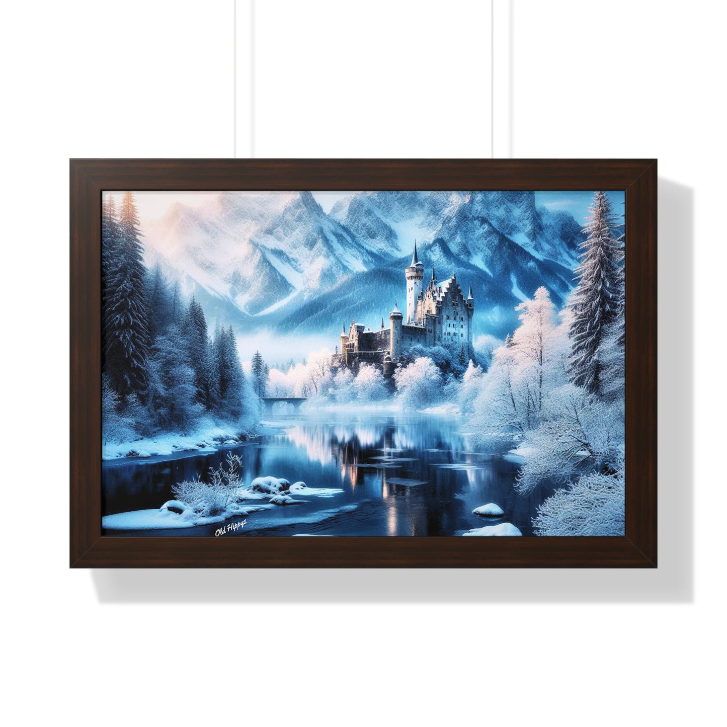 Winter Castle Framed Poster