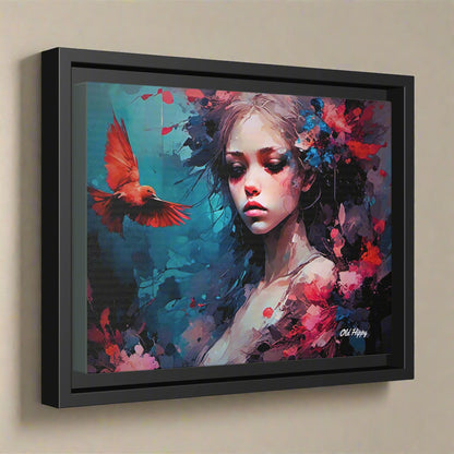 "Where Prayers Become Flight" Framed Canvas Art