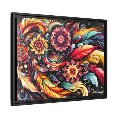 Bohemian Abstract Vision 3 Framed Canvas Wrap